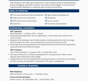 Web-developer-resume-sample